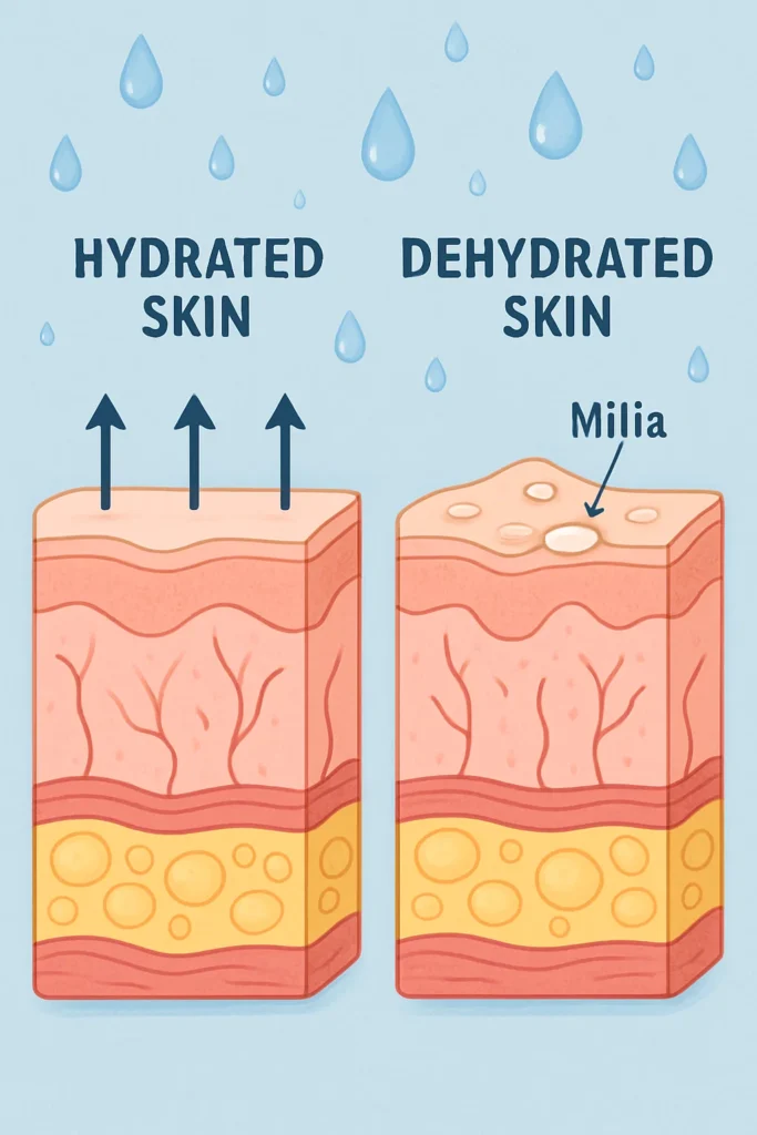 The importance of hydration and milia production Poole