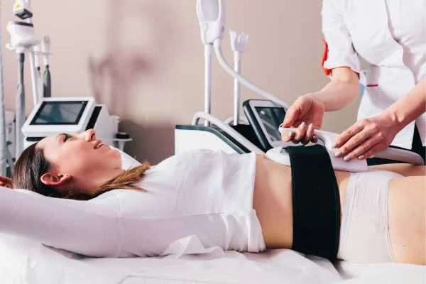 woman having body sculpting to help improve her body image and her mental health Poole